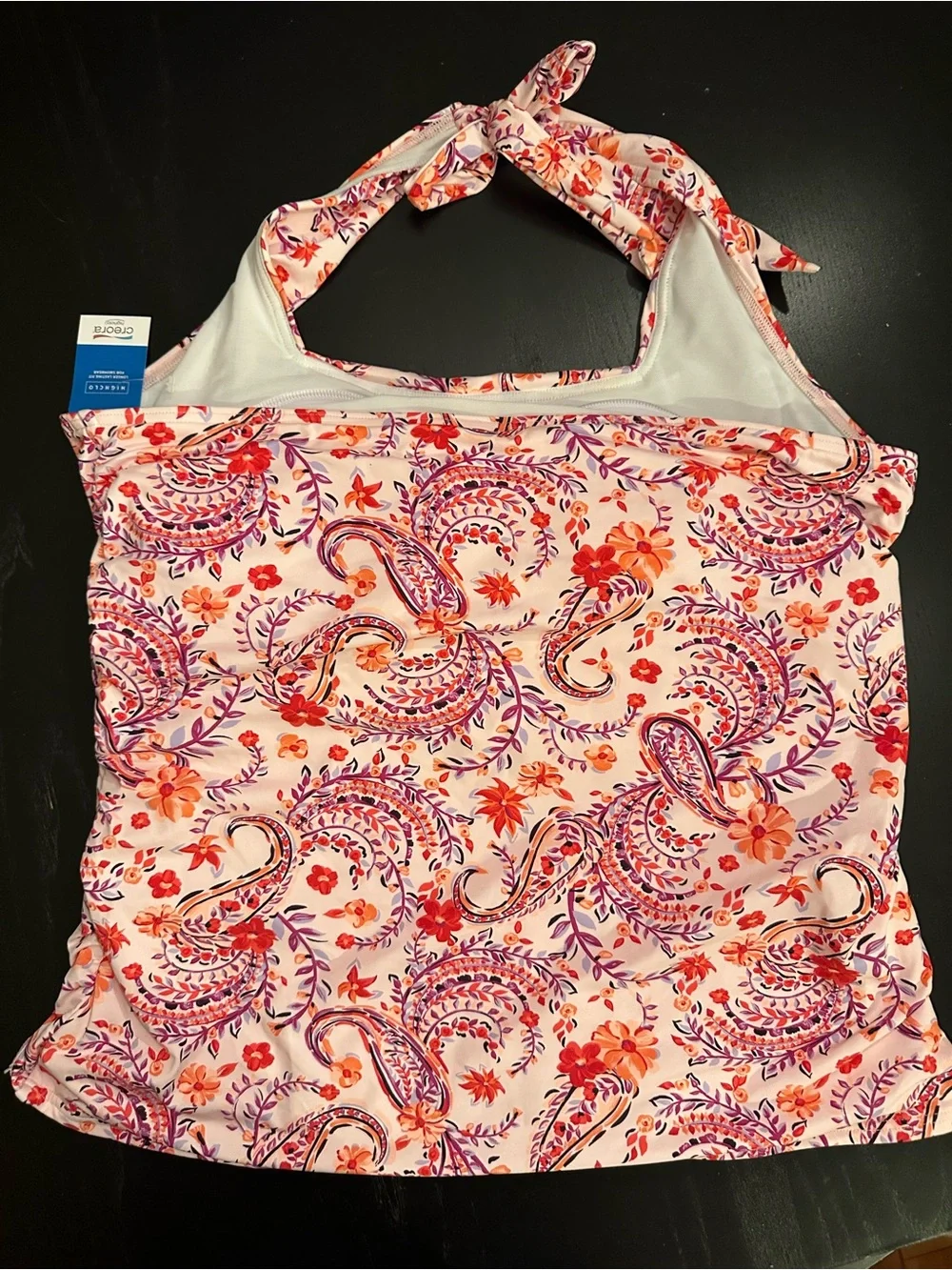 Lands' End Swim Top in Paisley